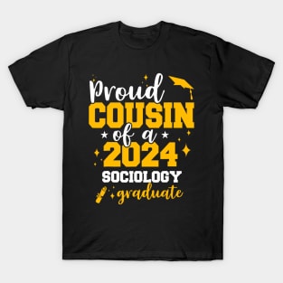 Proud Cousin Of 2024 Sociology Graduate Senior Grad 24 T-Shirt